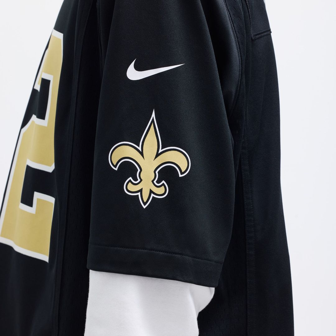 New Orleans Saints Tyrann Mathieu Black Game Jersey product image 10, provided for visual reference and product detail review