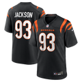 Cincinnati Bengals McKinnley Jackson Black Game Jersey product image 1, provided for visual reference and product detail