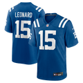 Indianapolis Colts Riley Leonard Royal Team Game Jersey product image 1, provided for visual reference and product detail