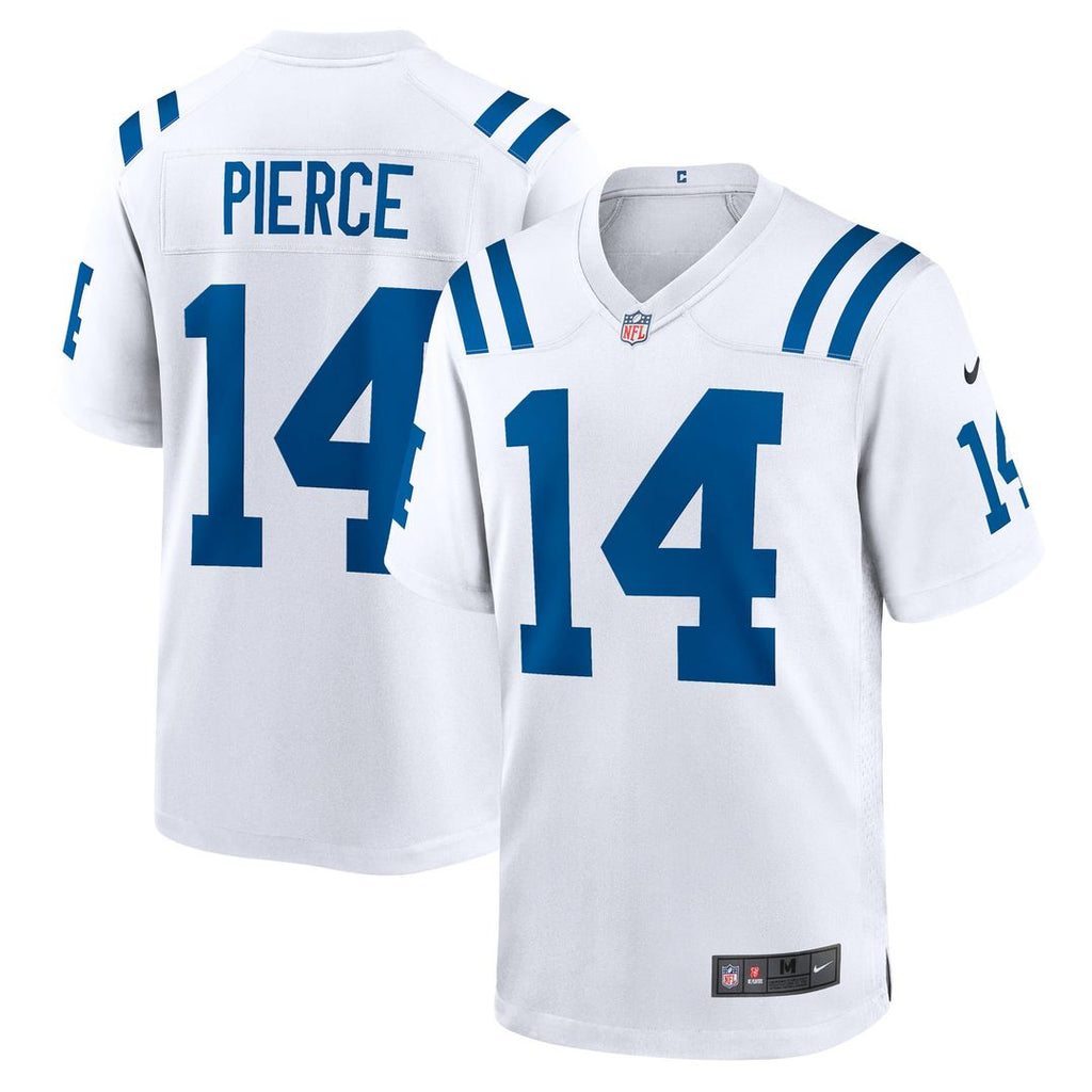 Indianapolis Colts Alec Pierce White Away Game Player Jersey product image 1, provided for visual reference and product