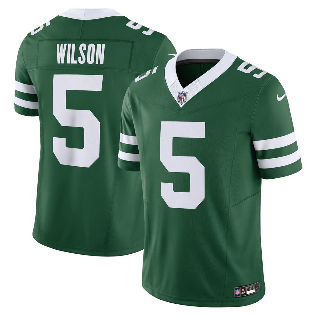 New York Jets Garrett Wilson Legacy White Vapor F.U.S.E. Limited Jersey product image 7, provided for visual reference and