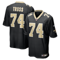 New Orleans Saints Xavier Truss Black Team Game Jersey product image 1, provided for visual reference and product detail