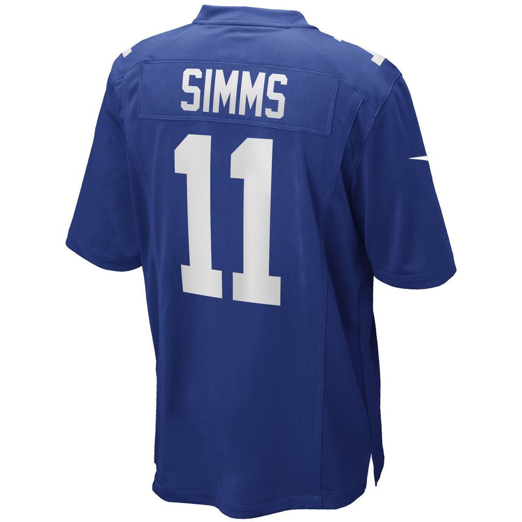 New York Giants Phil Simms Royal Game Retired Player Jersey product image 3, provided for visual reference and product