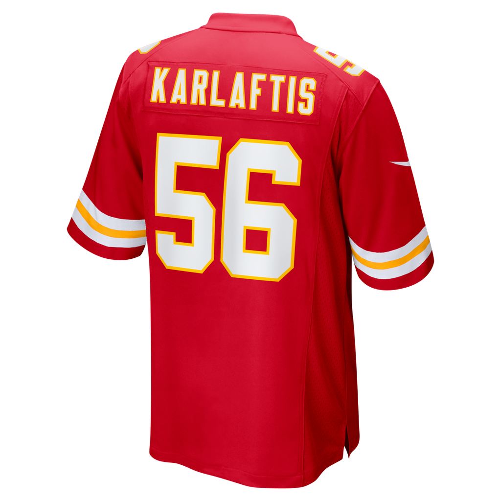 Kansas City Chiefs George Karlaftis Red Player Game Jersey product image 3, provided for visual reference and product detail
