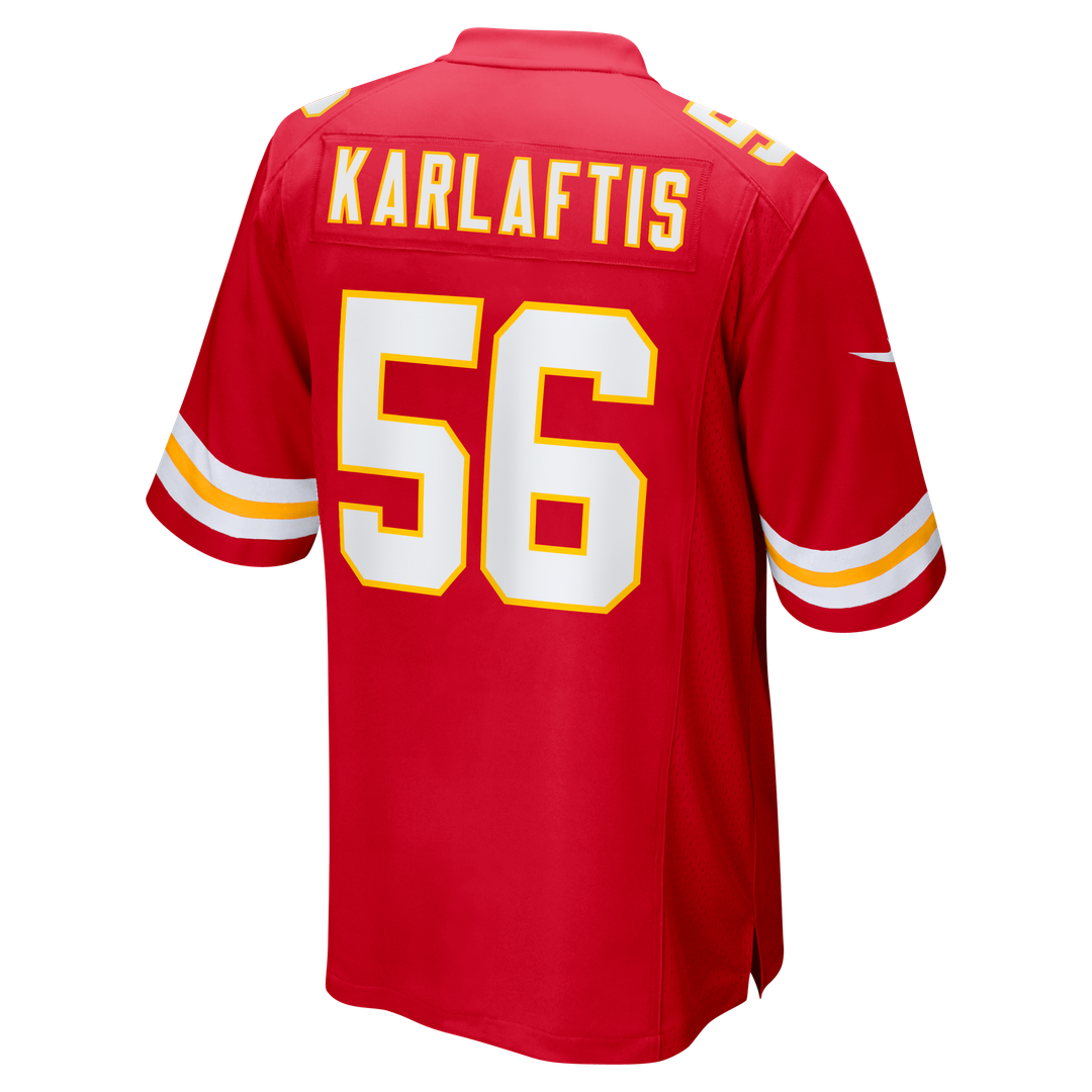 Kansas City Chiefs George Karlaftis Red Player Game Jersey product image 3, provided for visual reference and product detail