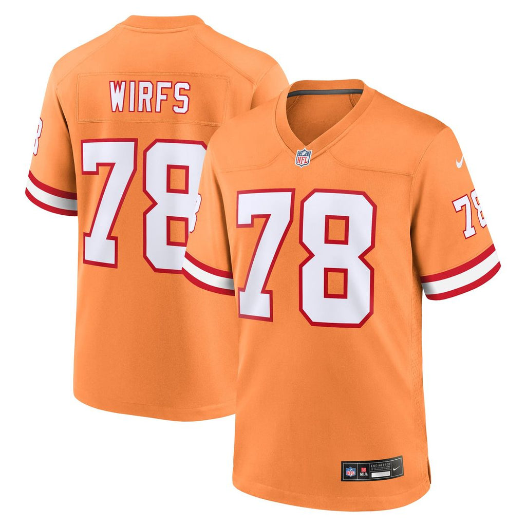 Tampa Bay Buccaneers Tristan Wirfs Red Player Game Jersey product image 17, provided for visual reference and product detail