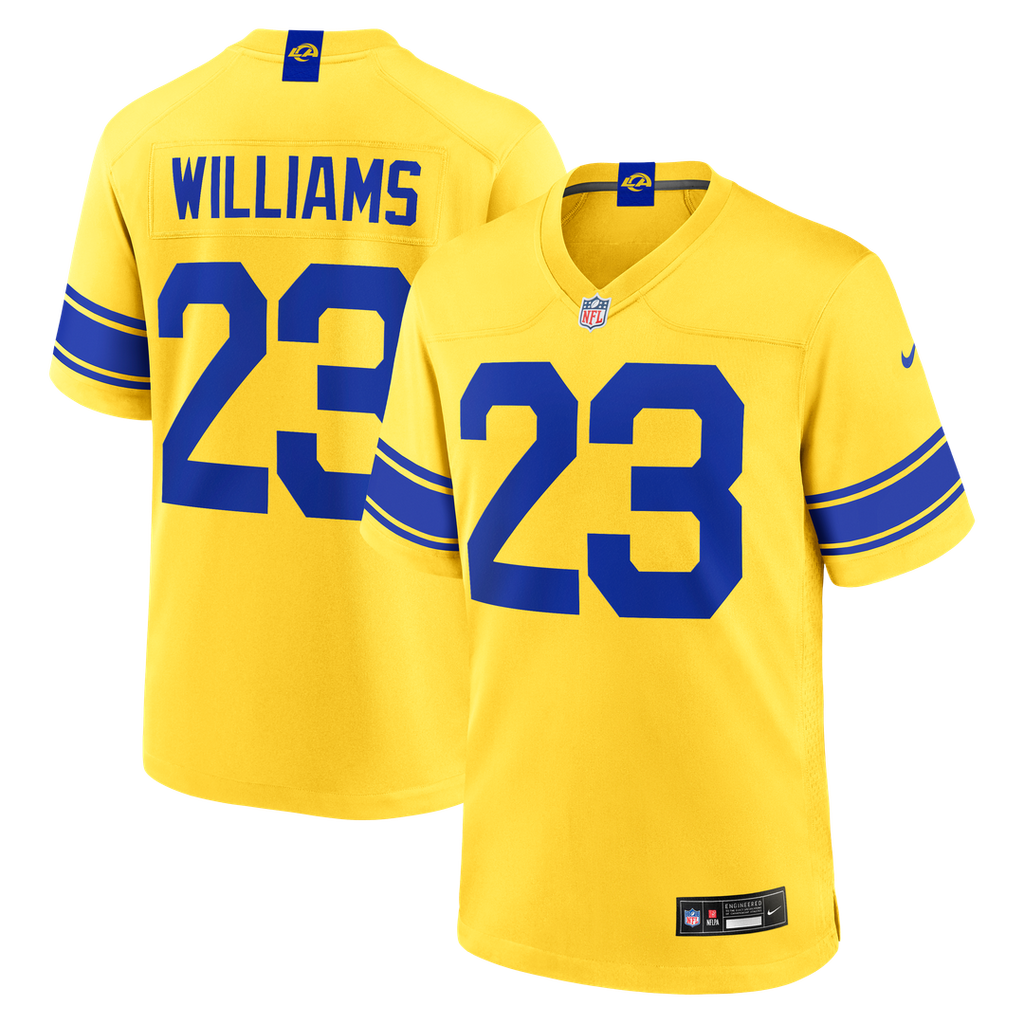 Los Angeles Rams Kyren Williams White White Game Player Jersey product image 14, provided for visual reference and product