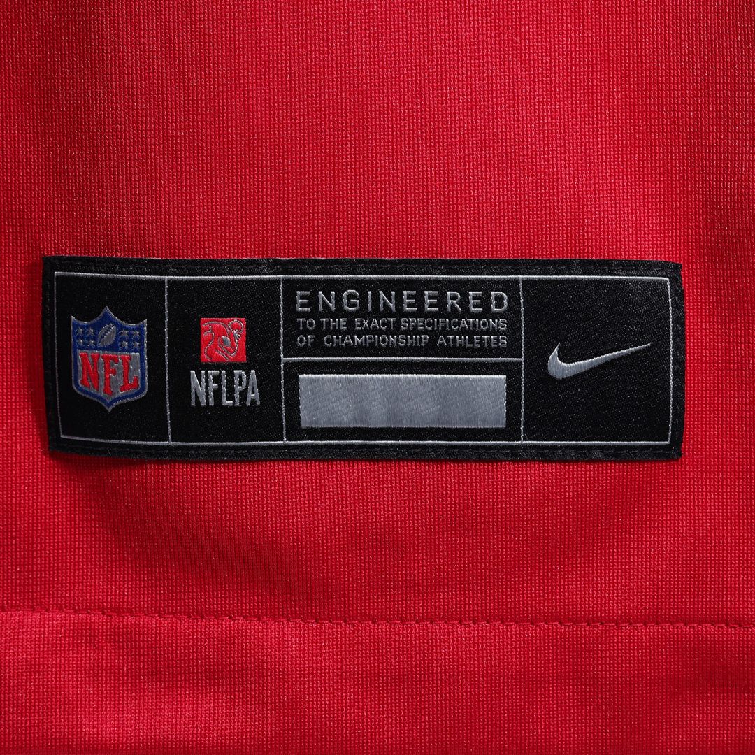 Tampa Bay Buccaneers Jacob Parrish Red Team Game Jersey product image 6, provided for visual reference and product detail