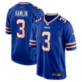 Buffalo Bills Damar Hamlin Royal Game Jersey product image 1, provided for visual reference and product detail review