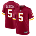 Washington Commanders Jayden Daniels Burgundy Game Jersey product image 1, provided for visual reference and product detail