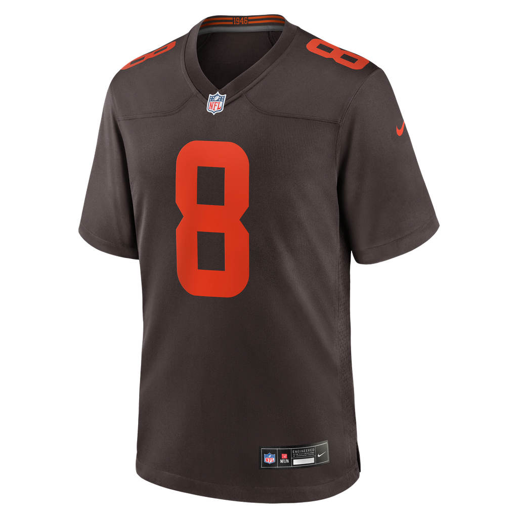 Cleveland Browns Jared Verse Brown Men Game Jersey product image 2, provided for visual reference and product detail review