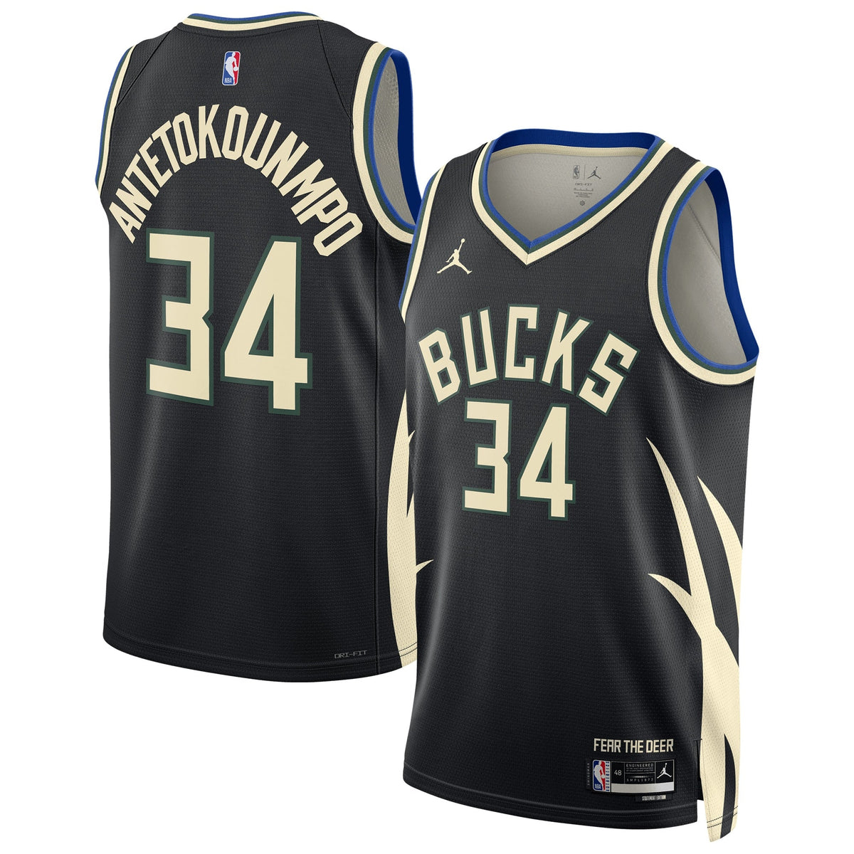 Giannis Antetokounmpo Milwaukee Bucks Dri-FIT Swingman Jersey - Mens product image 2, provided for visual reference and