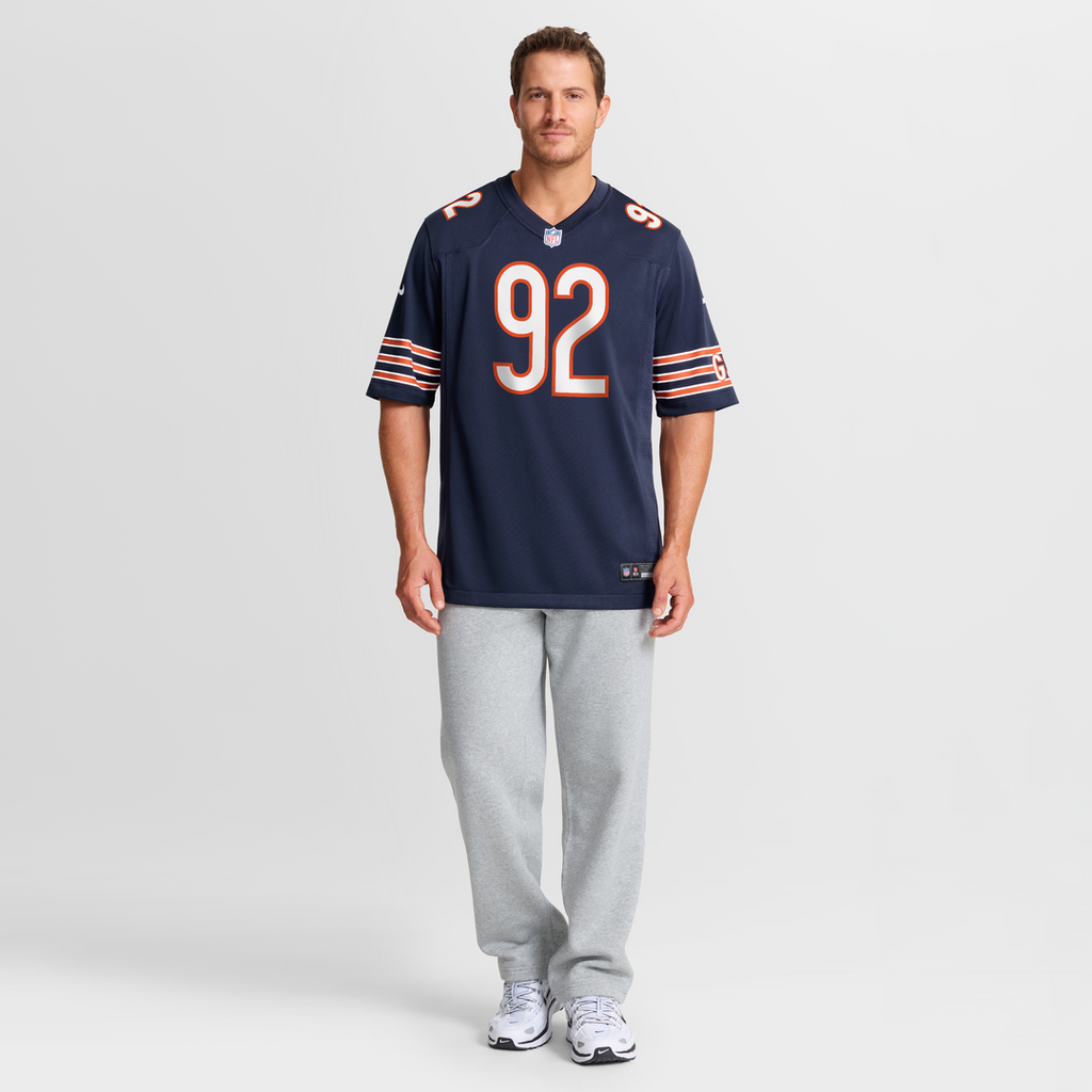 Chicago Bears Daniel Hardy Navy Team Game Jersey product image 7, provided for visual reference and product detail review