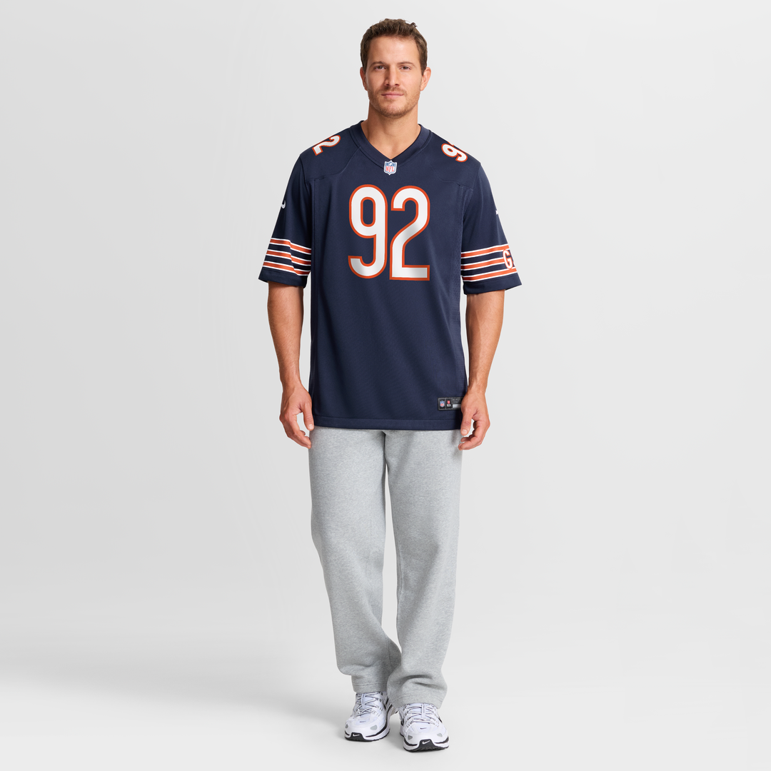Chicago Bears Daniel Hardy Navy Team Game Jersey product image 7, provided for visual reference and product detail review