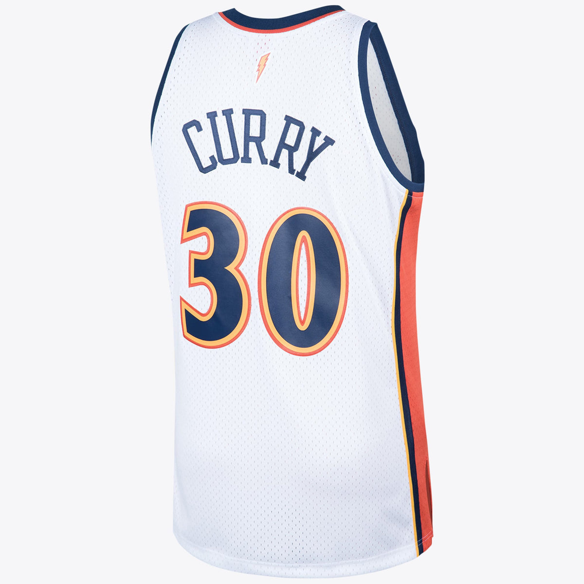 Golden State Warriors 2009 Steph Curry Hardwood Classics Home Swingman Jersey - White - Mens product image 3, provided for