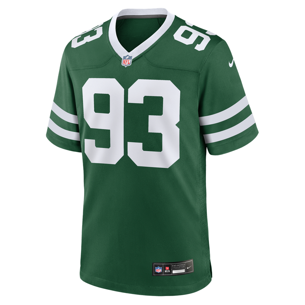 New York Jets Takk McKinley Legacy Green Team Game Jersey product image 2, provided for visual reference and product detail