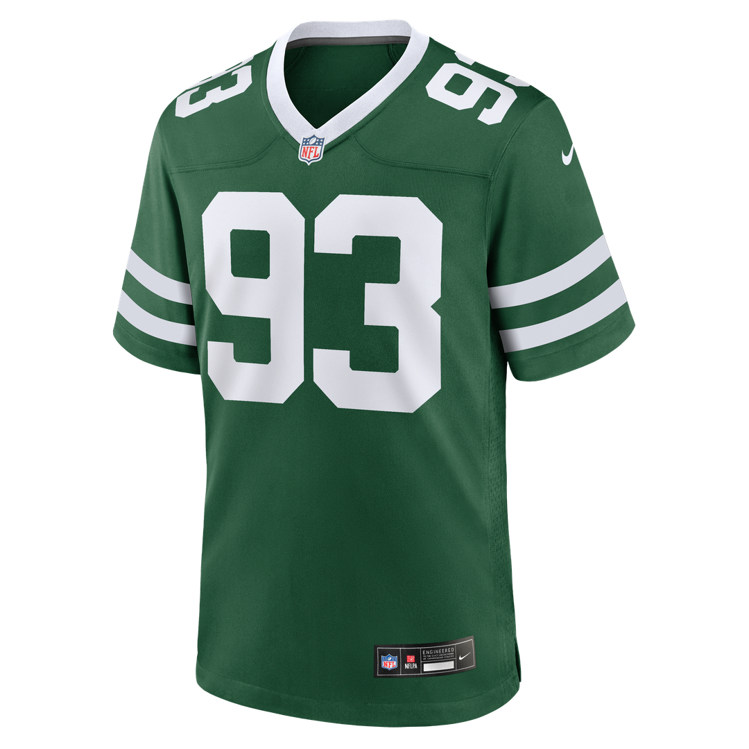 New York Jets Takk McKinley Legacy Green Team Game Jersey product image 2, provided for visual reference and product detail