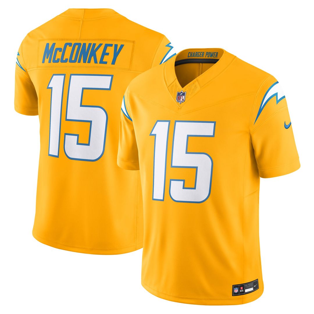 Los Angeles Chargers Ladd McConkey Powder Blue Team Vapor F.U.S.E. Limited Jersey product image 7, provided for visual