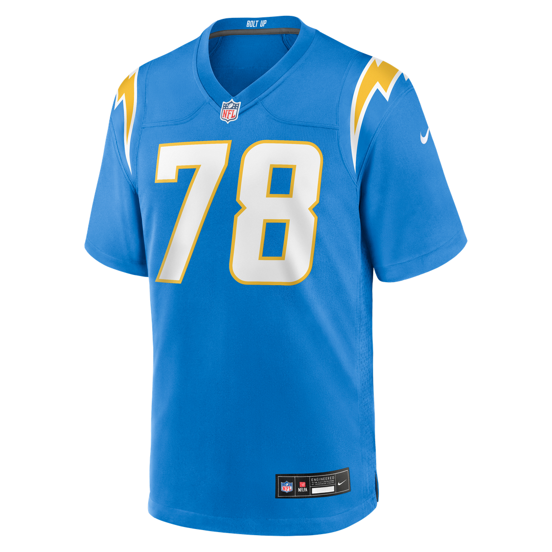 Los Angeles Chargers Andre James Powder Blue Team Game Jersey product image 2, provided for visual reference and product