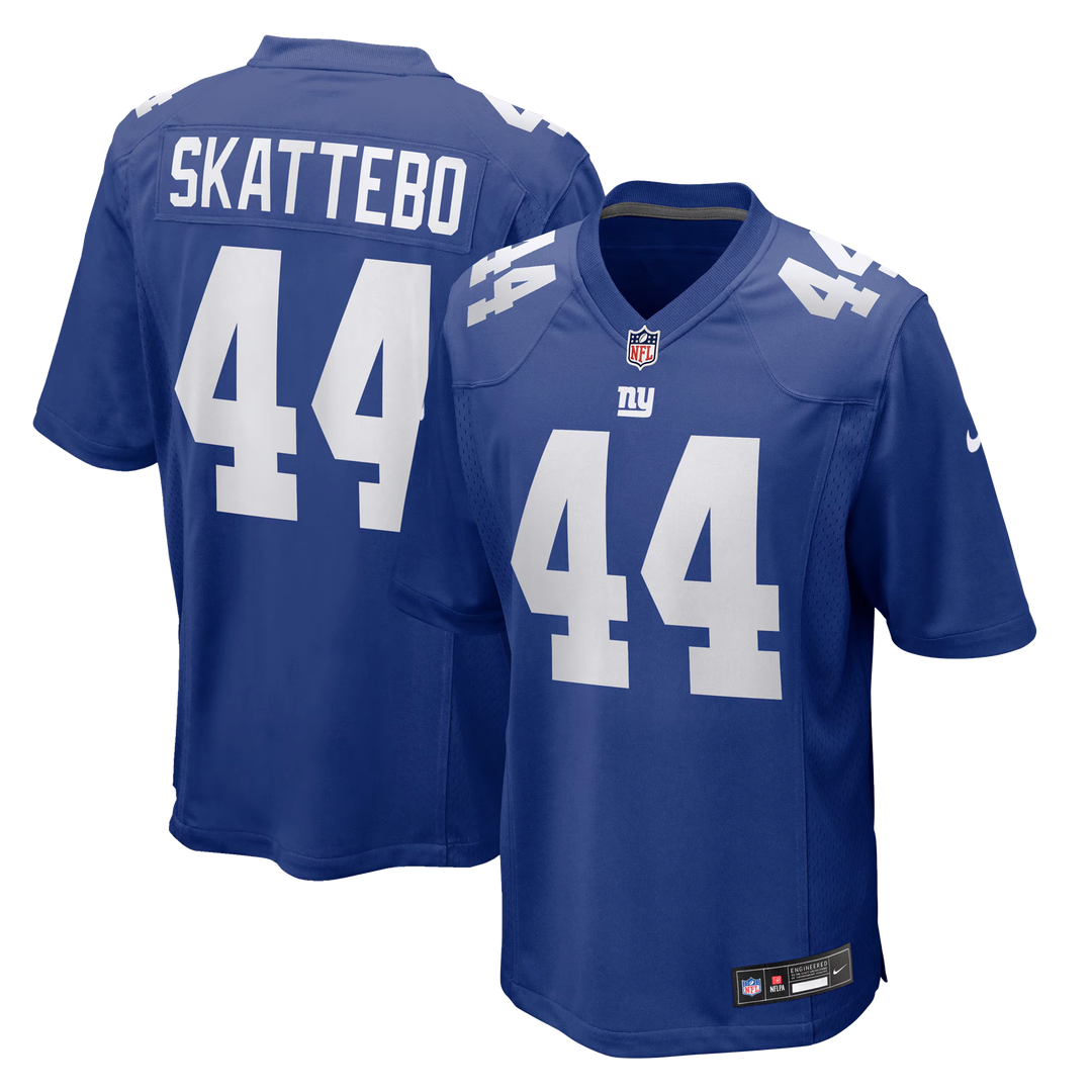 New York Giants Cam Skattebo White Game Jersey product image 7, provided for visual reference and product detail review