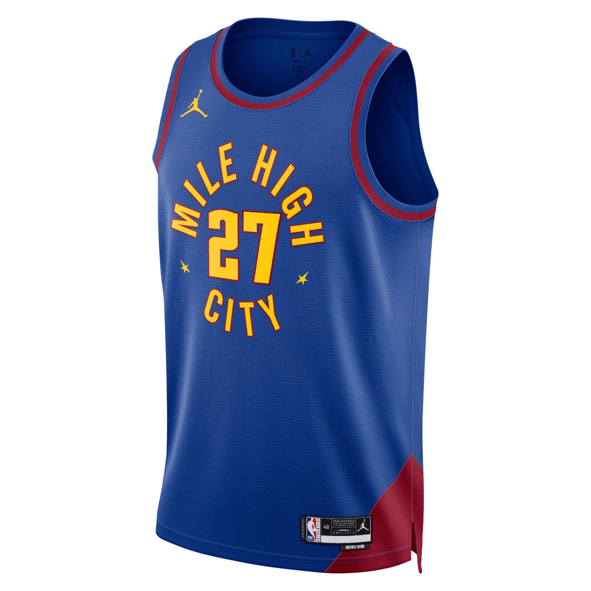 Jamal Murray Denver Nuggets Statement Edition Swingman Jersey - Blue - Unisex product image 2, provided for visual reference