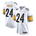 Pittsburgh Steelers Joey Porter Jr. White Away Game Jersey product image 1, provided for visual reference and product detail
