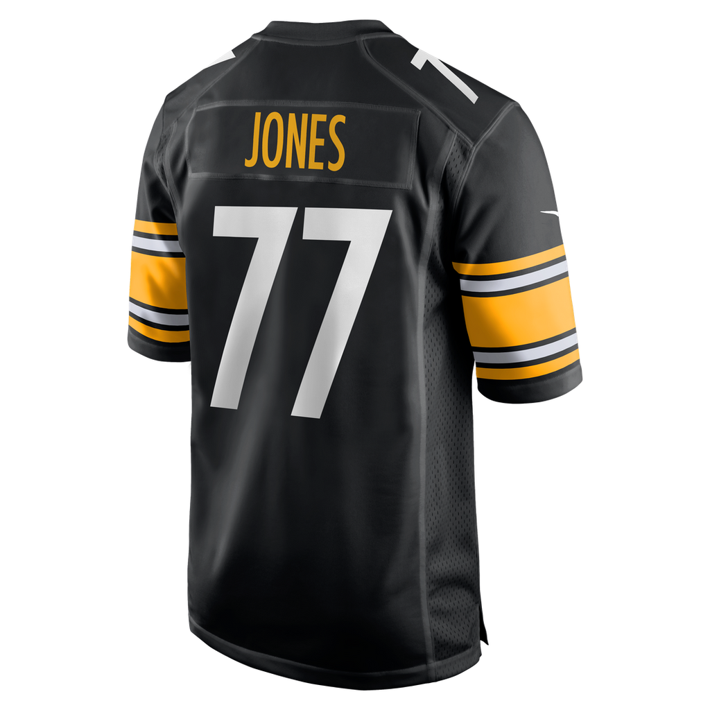Pittsburgh Steelers Broderick Jones Black Game Jersey product image 3, provided for visual reference and product detail