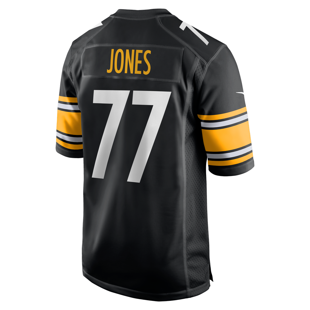 Pittsburgh Steelers Broderick Jones Black Game Jersey product image 3, provided for visual reference and product detail