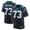 Carolina Panthers Rashard Lawrence Black Game Jersey product image 1, provided for visual reference and product detail review