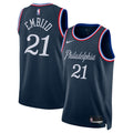 Philadelphia 76ers 2025/26 City Edition Swingman Basketball Jersey - Navy - Joel Embiid - Unisex product image 1, provided