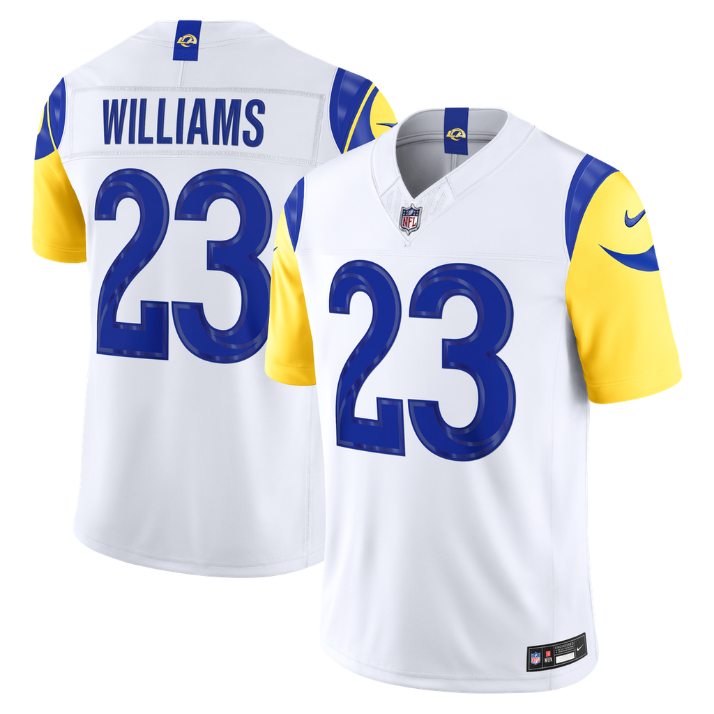 Los Angeles Rams Kyren Williams Royal Team Vapor F.U.S.E. Stitched Limited Jersey product image 29, provided for visual