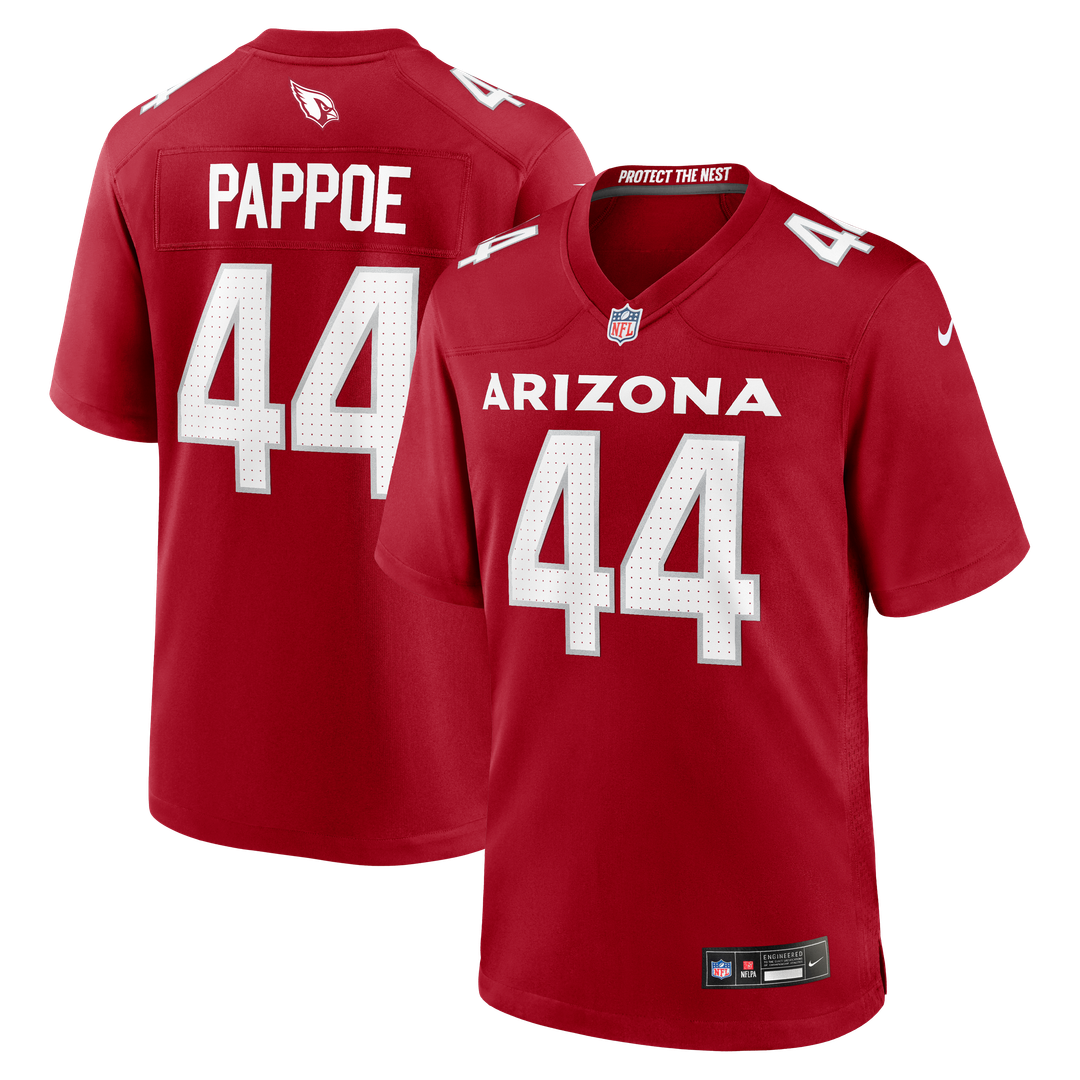 Arizona Cardinals Owen Pappoe Cardinal Team Game Jersey product image 1, provided for visual reference and product detail