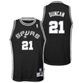 Tim Duncan San Antonio Spurs 1998-99 Hardwood Classics Swingman Road Jersey - Black - Youth product image 1, provided for