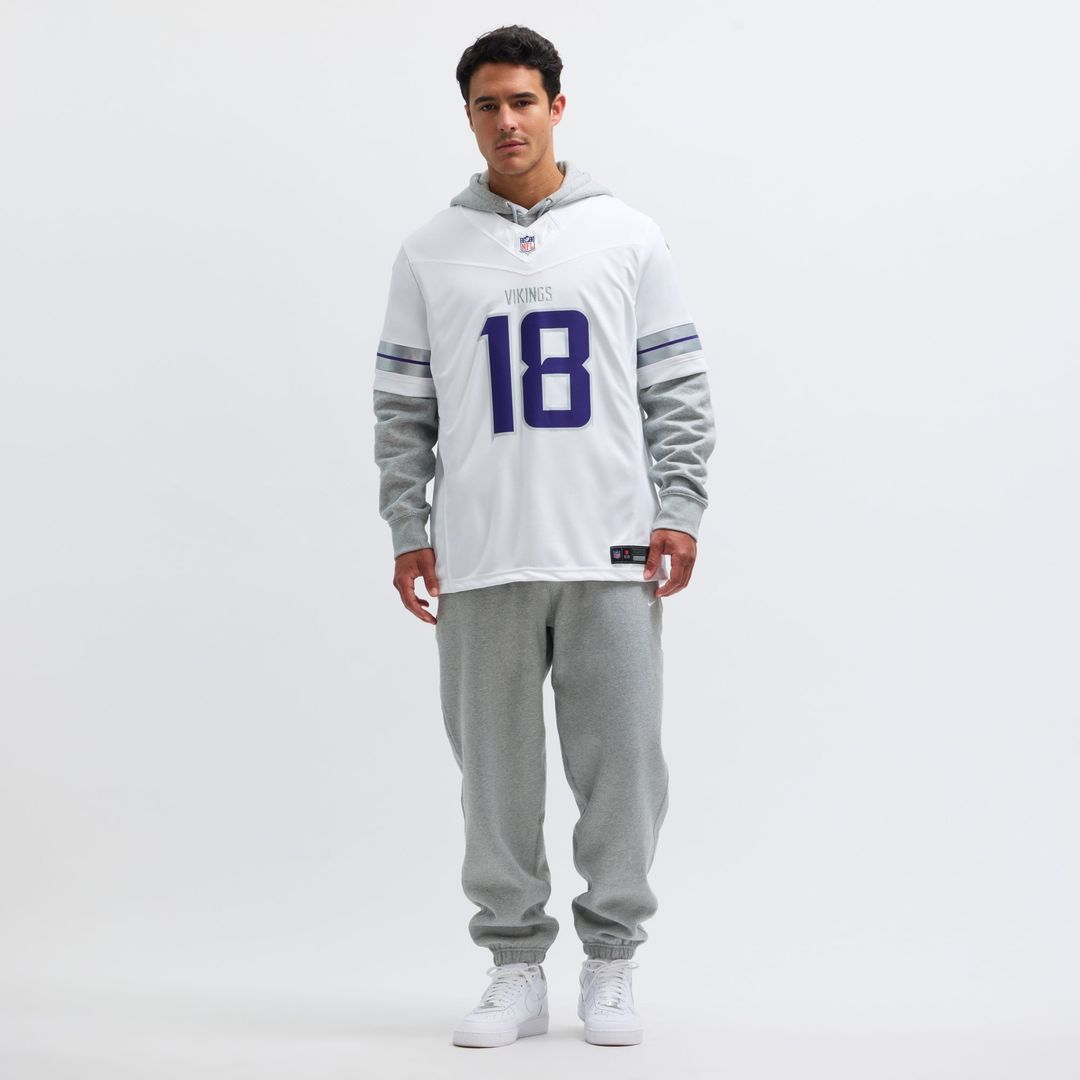Minnesota Vikings Justin Jefferson White Alternate Vapor F.U.S.E. Limited Jersey product image 6, provided for visual