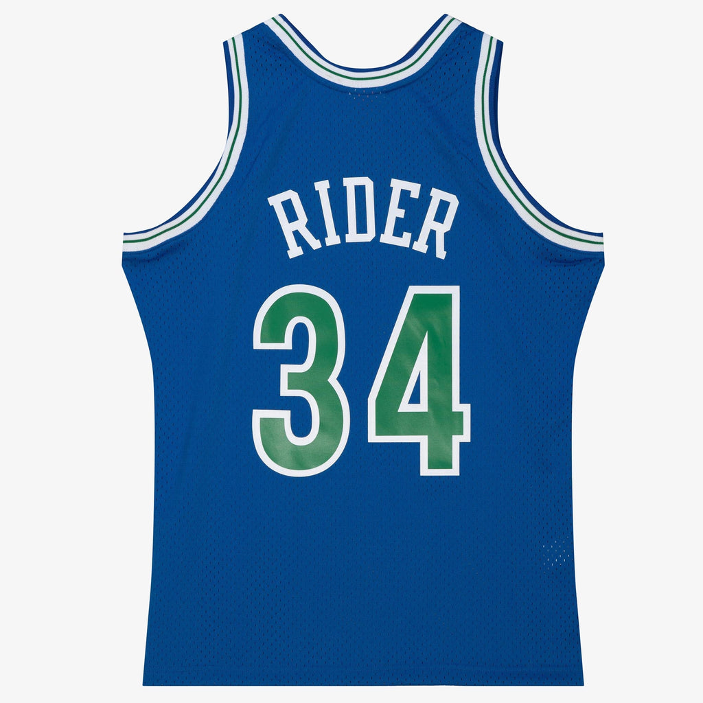 Isaiah Rider Jr Minnesota Timberwolves 1993 Dark Authentic Jersey - Midnight Blue product image 4, provided for visual