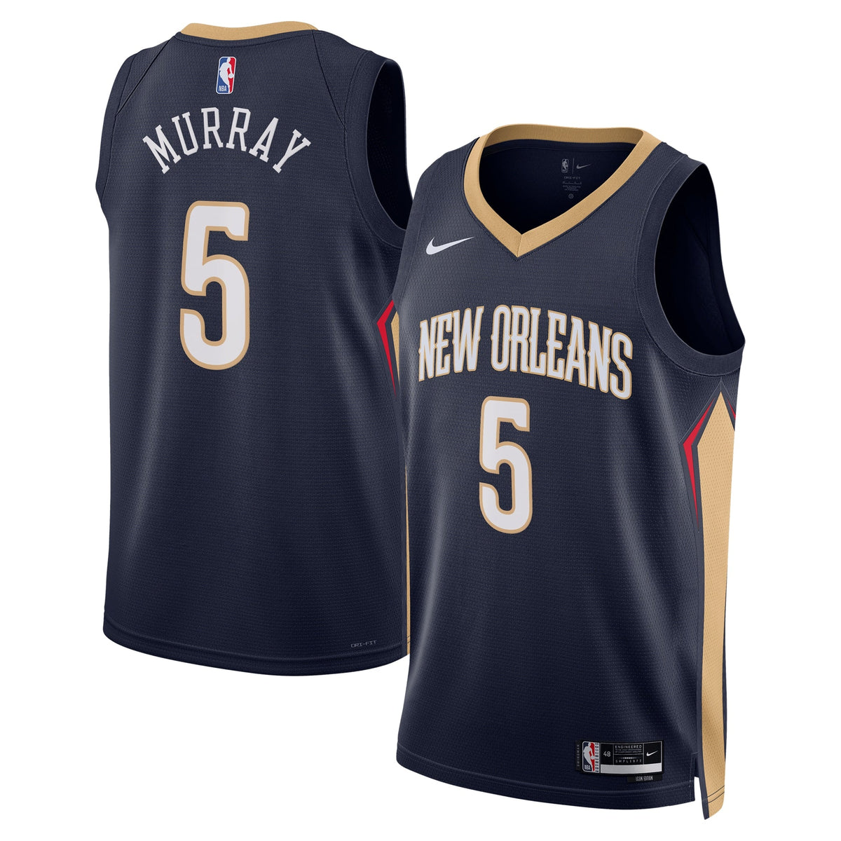 Dejounte Murray New Orleans Pelicans Icon Edition Swingman Jersey - Navy - Unisex product image 1, provided for visual