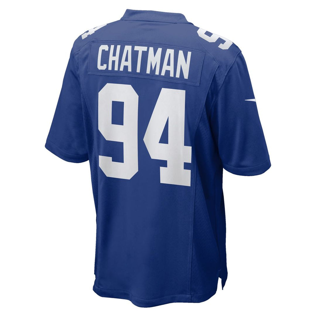 New York Giants Elijah Chatman Royal Team Game Jersey product image 3, provided for visual reference and product detail