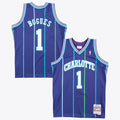 Charlotte Hornets Muggsy Bogues 1994 Swingman Alternate Authentic Basketball Jersey - Purple product image 1, provided for