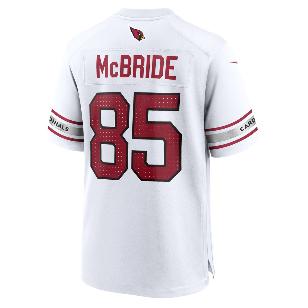 Arizona Cardinals Trey McBride White Game Jersey product image 3, provided for visual reference and product detail review