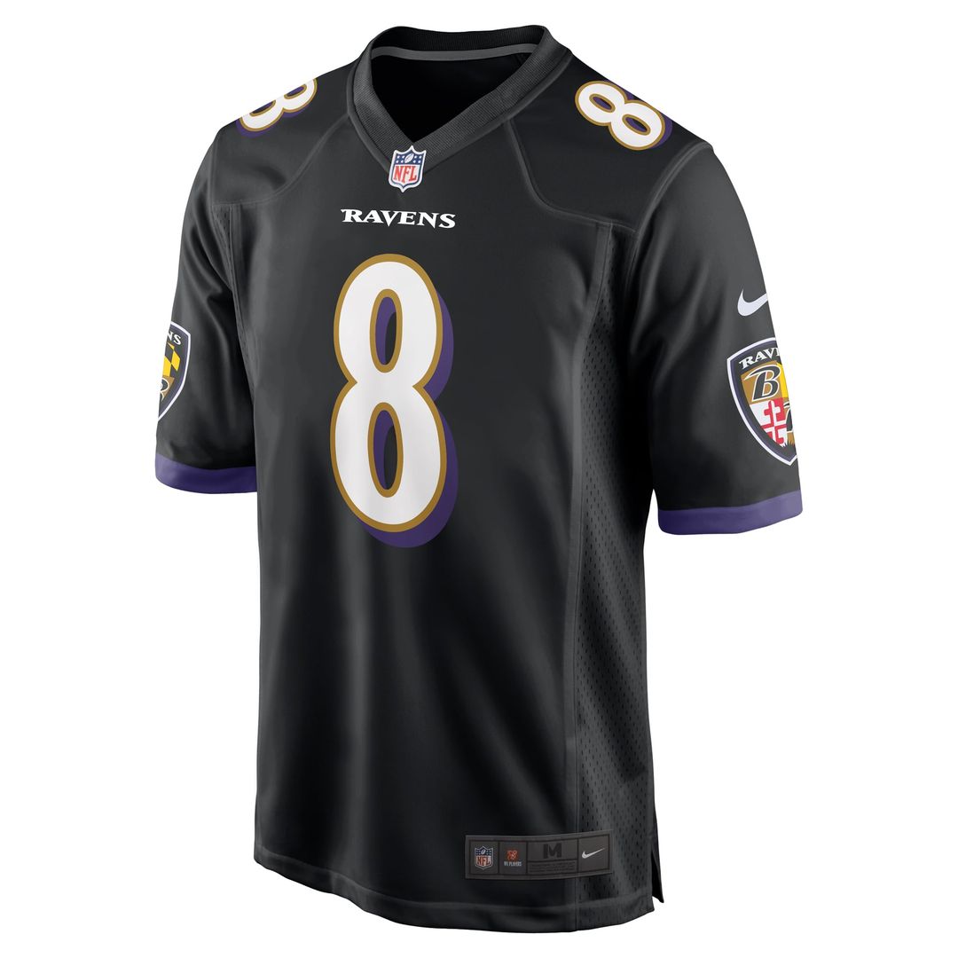 Baltimore Ravens Lamar Jackson White Game Jersey product image 14, provided for visual reference and product detail review
