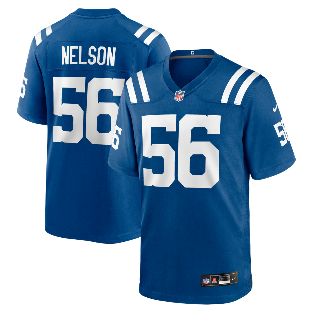 Indianapolis Colts Quenton Nelson Royal Player Game Jersey product image 1, provided for visual reference and product detail