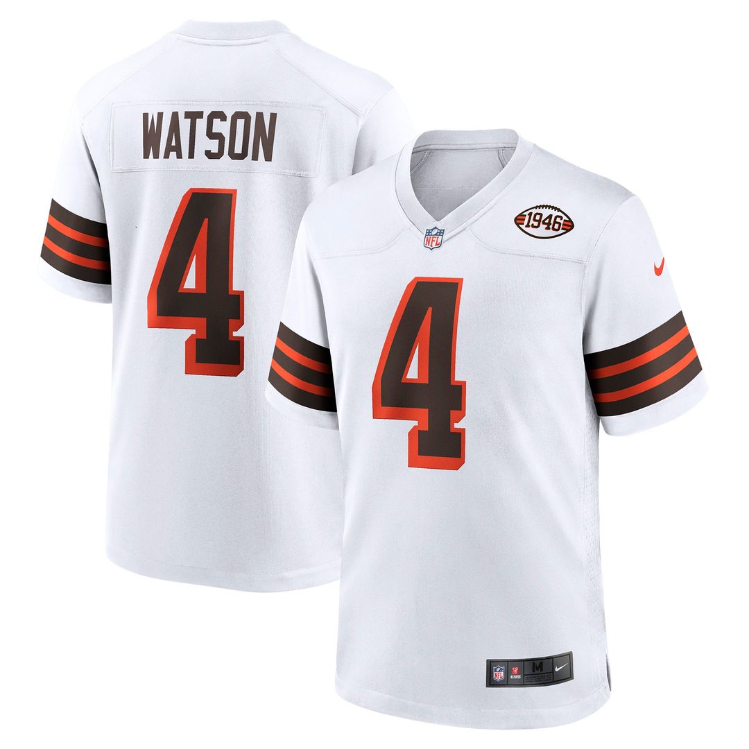 Cleveland Browns Deshaun Watson Brown Alternate Game Jersey product image 13, provided for visual reference and product