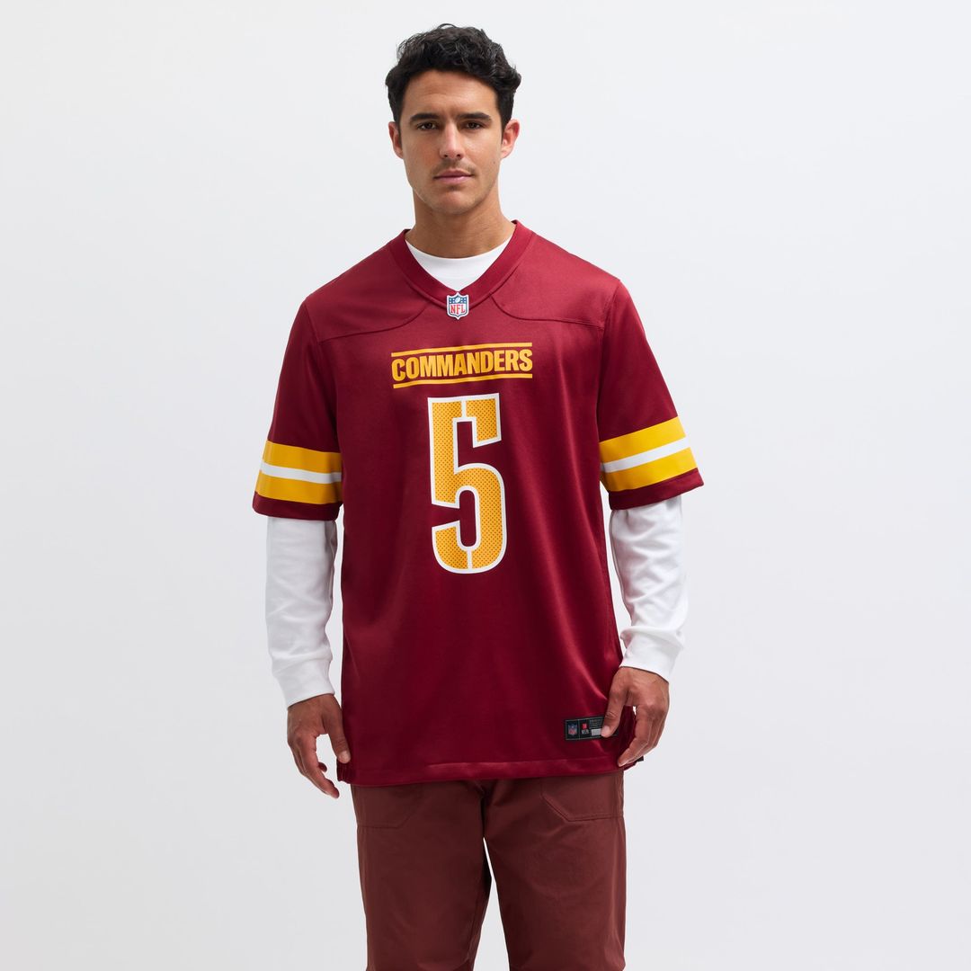 Washington Commanders Jayden Daniels Burgundy Player Game Jersey product image 4, provided for visual reference and product