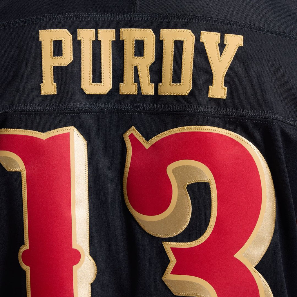 San Francisco 49ers Brock Purdy Black Rivalries Collection Stitched Limited Jersey product image 14, provided for visual