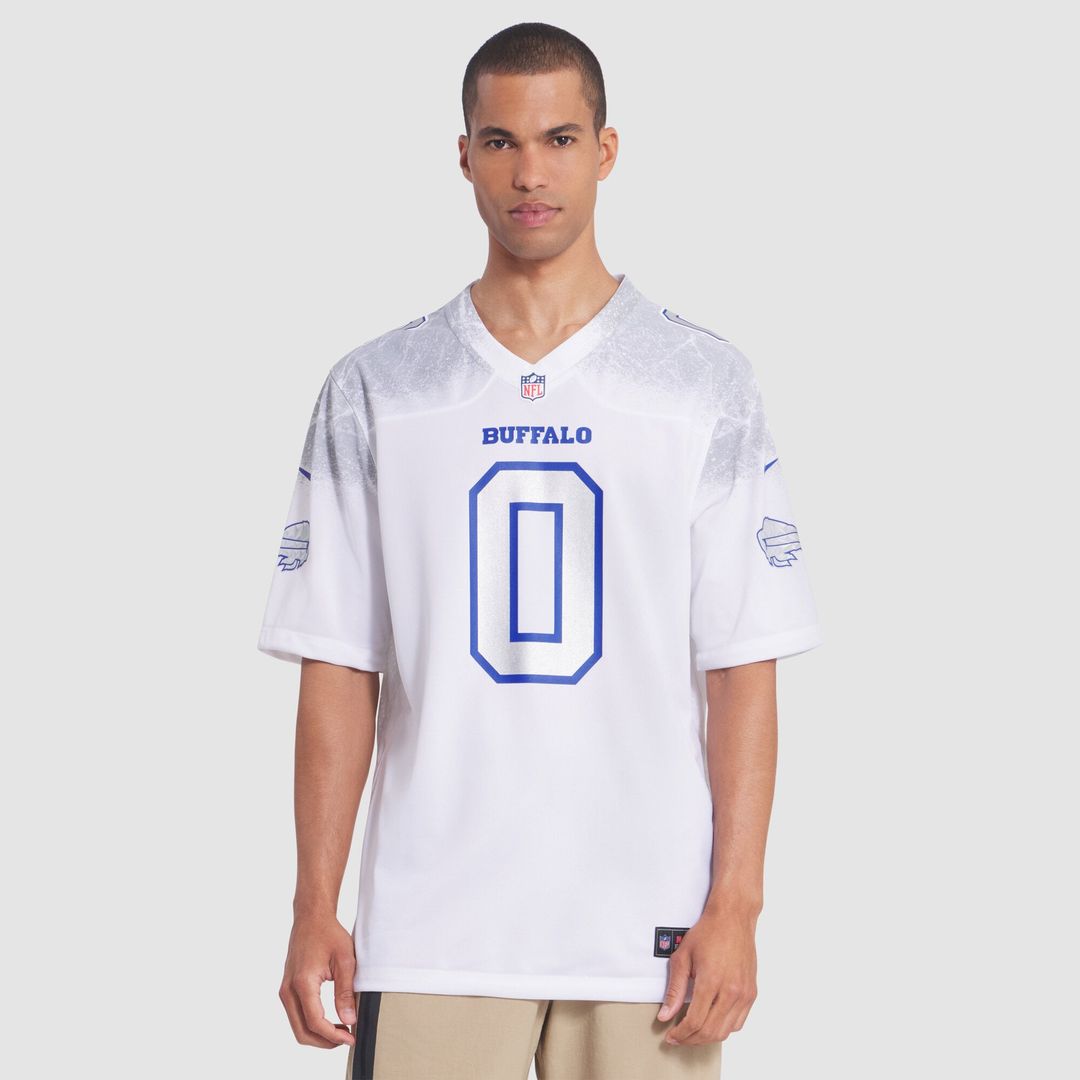 Buffalo Bills Keon Coleman White Rivalries Collection Game Jersey product image 4, provided for visual reference and product