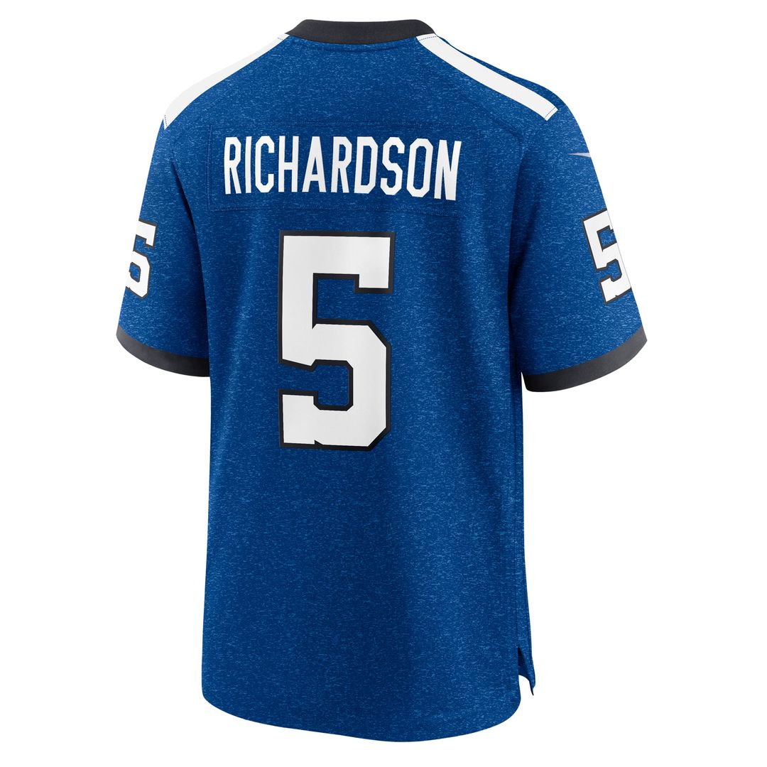 Indianapolis Colts Anthony Richardson Royal Indiana Nights Alternate Game Jersey product image 3, provided for visual