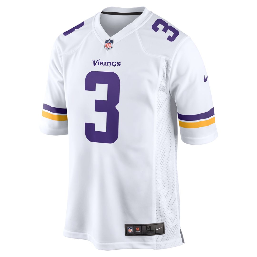 Minnesota Vikings Addison White Away Game Jersey product image 2, provided for visual reference and product detail review