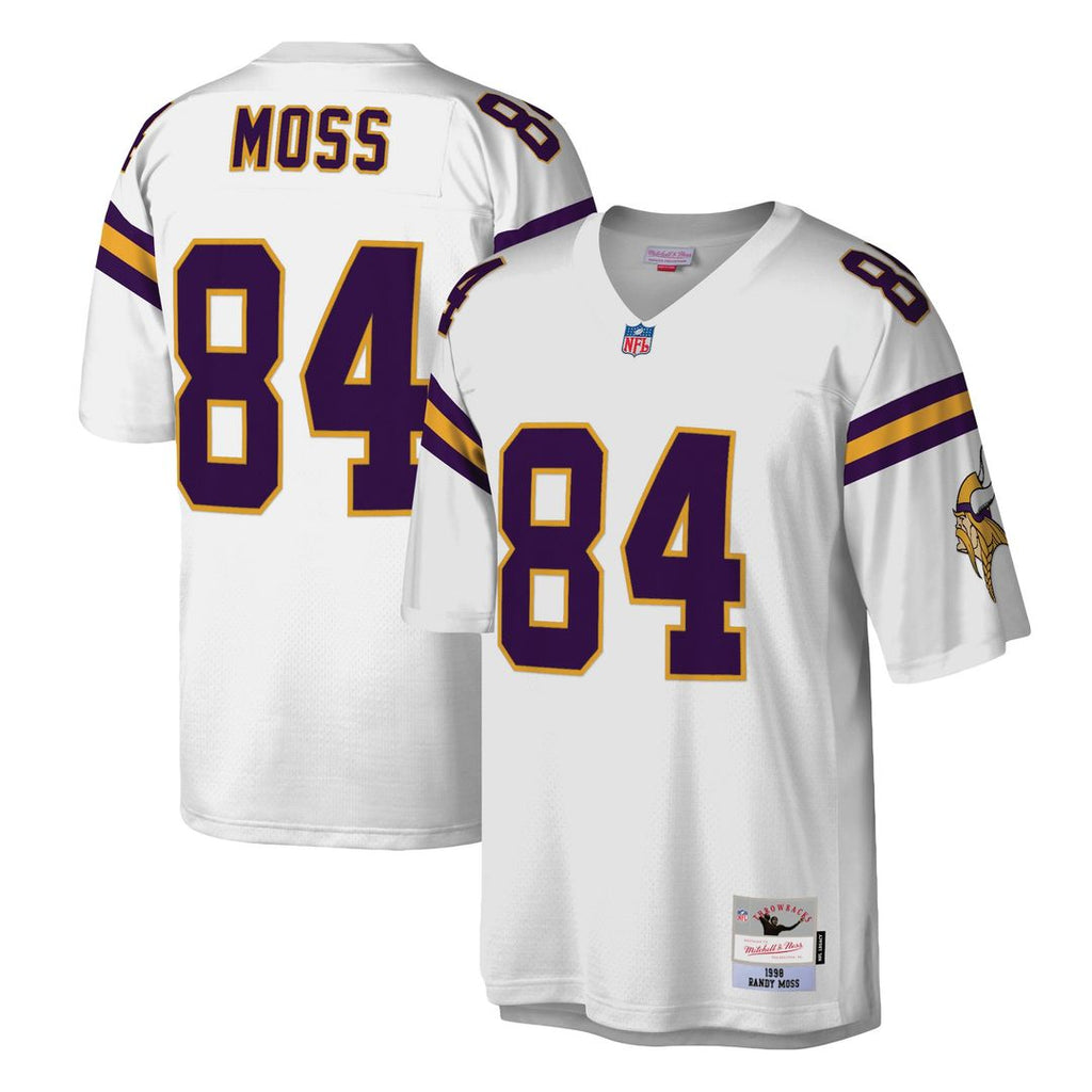 Minnesota Vikings Randy Moss White Legacy Replica Jersey product image 4, provided for visual reference and product detail