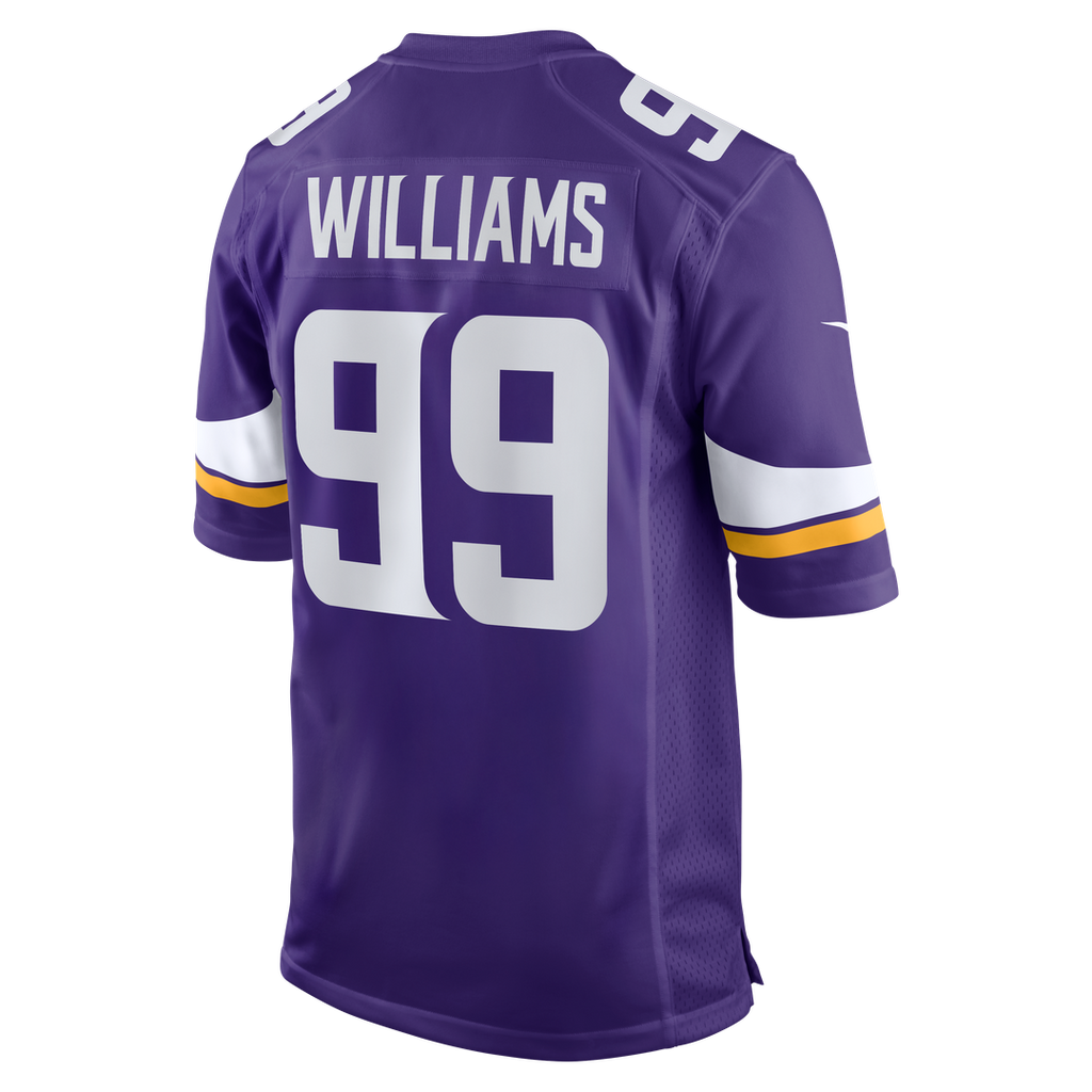Minnesota Vikings Elijah Williams Purple Team Game Jersey product image 3, provided for visual reference and product detail