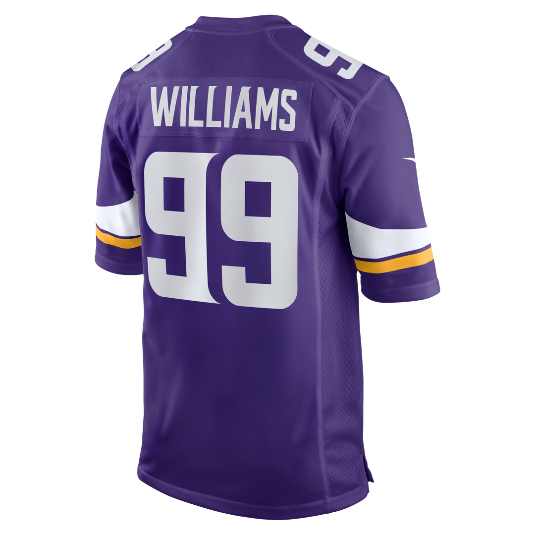 Minnesota Vikings Elijah Williams Purple Team Game Jersey product image 3, provided for visual reference and product detail